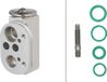 HELLA Valve d'expansion pour climatisation, aluminium, R 1234yf, convient entre autres pour BMW Série 1