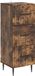 vidaXL Ladekast Gerookt eiken 33 x 34,5 x 89,5 cm Bewerkt hout