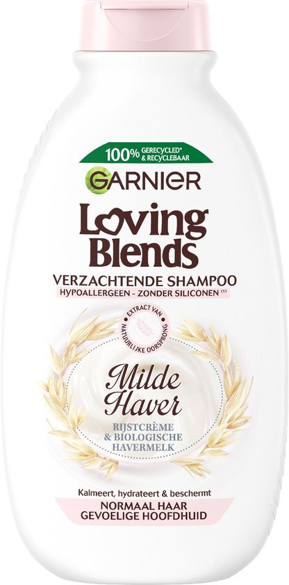 Garnier Loving Blends Shampoo Milde Haver Normaal Haar en Gevoelige Hoofdhuid - 300 ml