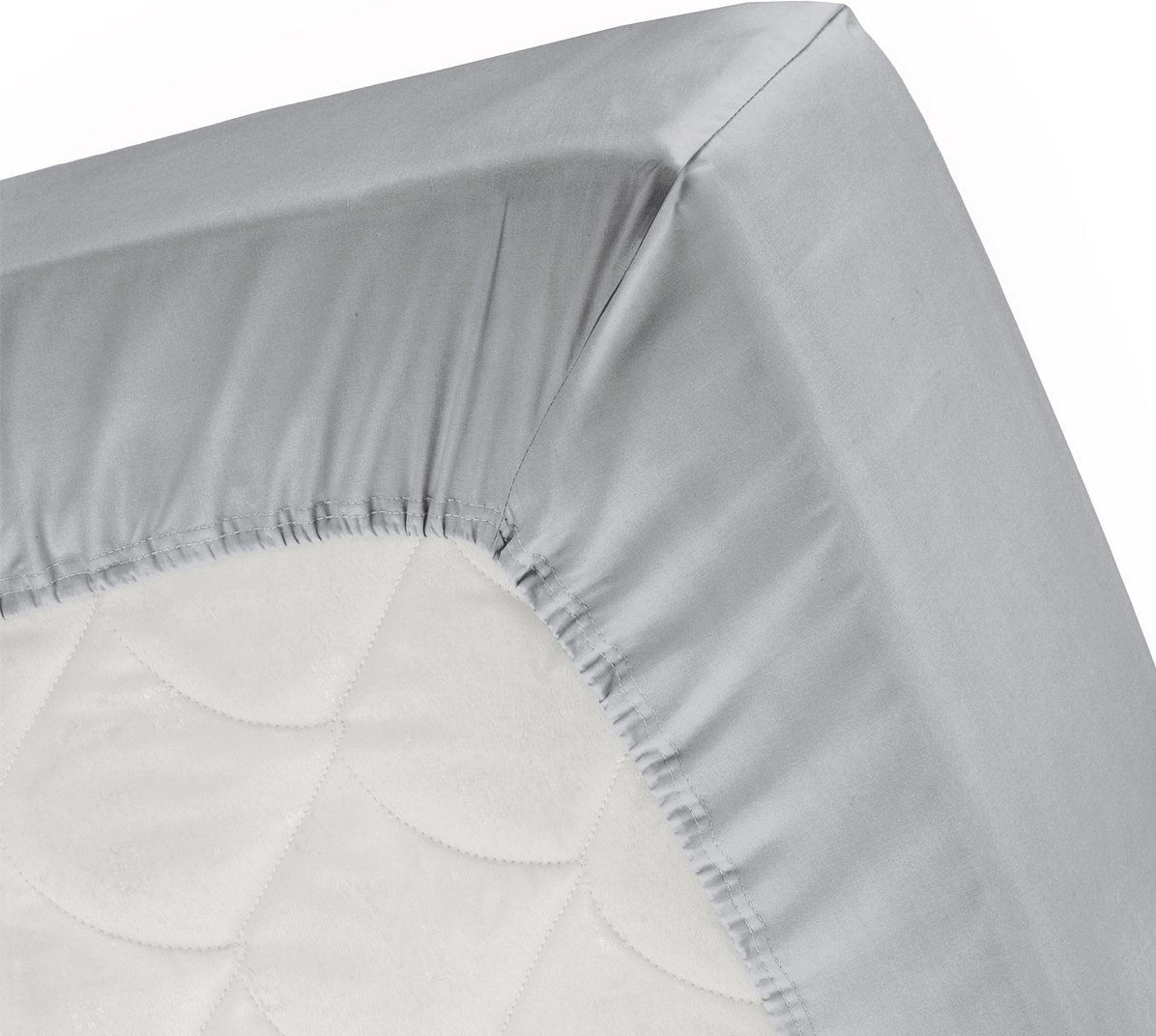 Cinderella Jersey Topper Hoeslaken - 180x200/210 cm - Light grey