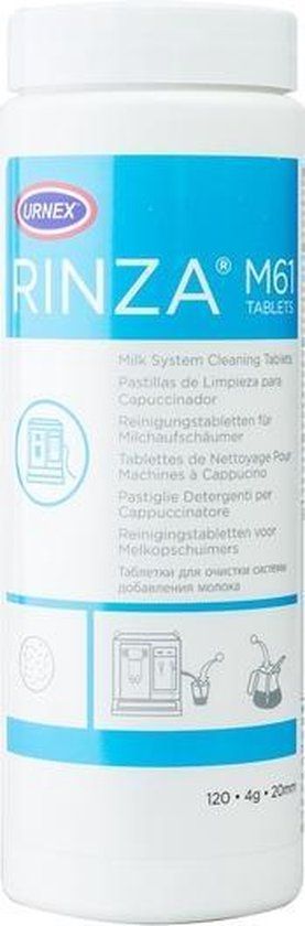 Urnex Rinza Tablets - Milk Frother Cleaning - 120 Tablets - 0754631604952