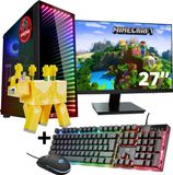 ScreenON - Minecraft Moobloom Gaming Set V2 (GamePC + 27 Inch Monitor + Keyboard + Mouse)