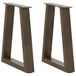 VidaXL Salontafelpoten 2 stuks V-vormig 60x(30-31,3) cm staal naturel