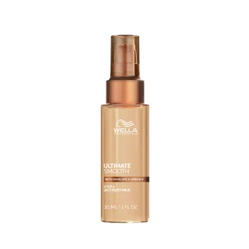 Wella Ultimate Smooth Silky Milk – Lichte verzorgingsbalsem voor soepel haar en kroesbestrijding (30 ml)