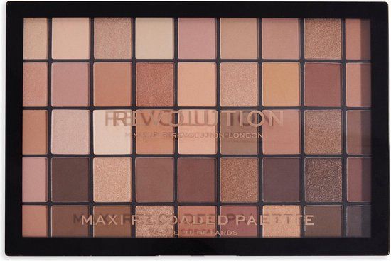 Makeup Revolution Maxi Reloaded Palette - Nudes | 45 Colors | Powder Eyeshadow Palette