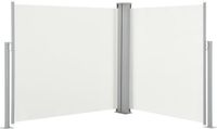 vidaXL Windscherm uittrekbaar 120x600 cm crème