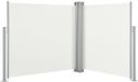 vidaXL Windscherm uittrekbaar 120x600 cm crème