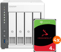 QNAP TS-433-4G NAS - 16TB (4x4TB) Seagate IronWolf