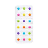Munchkin Dandy Dots Colourful Children’s Non Slip Bath Mat/ Baby Bath Tub Mat/ Bathroom Mat with suction cups, Multi Colour, 77.5 x 36.2 cm