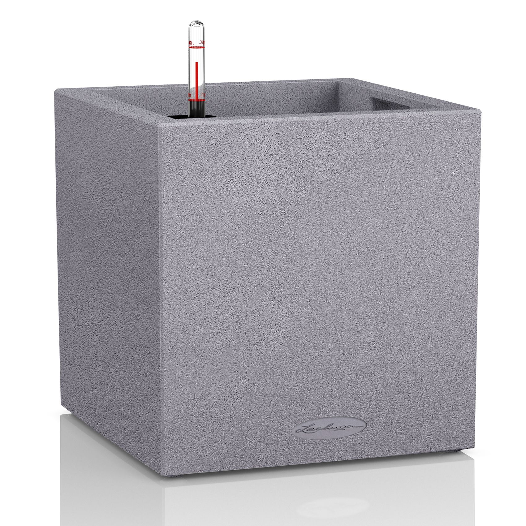 LECHUZA CANTO Stone low 30 - Box Plantenbak - Grijs - Vierkant - 30x30x30cm