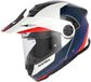 Acerbis Rider, casque rabattable, Blanc/Bleu Foncé/Bleu/Rouge, M