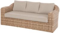 Hespéride MOORÉA 3-zits tuinset van gevlochten kunststof, Beige, Inclusief kussen