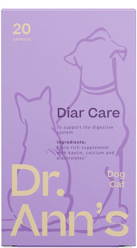 Dr. Ann's Diar Care Supplementen Hond en Kat - 20 capsules