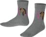 FALKE Horse gedessineerd katoen sokken kinderen grijs - maat 35-38