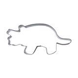 Staedter Triceratops Cookie Cutter, Stainless Steel, Silver, 9 cm
