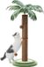 Merkloos / Sans marque Bol Krabpaal met Kokosnootboom - 85 cm Hoog - Voor Binnen - Interactieve Ballen - Bruin
