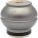 Wagner 12770601 Meubelpoot, meubelpoot, design beuken, bol, Ø 55 x 75 mm, massief hout, beuken, zilver, incl. QuickClick® softglijders Ø 50 mm, binnendraad Ø 10 mm