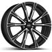 DEZENT AR DARK noir brillant poli sur le devant 8.5Jx19 5x112 ET40