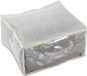 MSV Multifunctionele Opberghoes - Opbergbox voor Dekbedden en Kussens - Beschermhoes Grijs en Beige - 57x30x50 cm