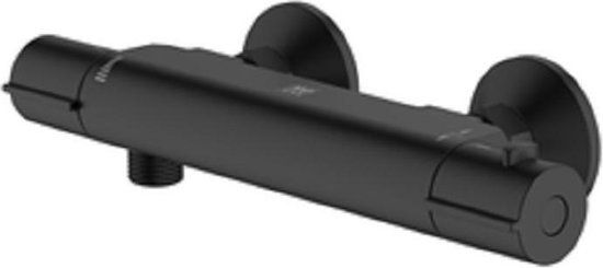 AquaVive Irminio Thermostatische Douchekraan - 120 mm - Zwart