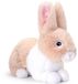 Keel Toys pluche Konijn - knuffeldier - beige - zittend - 25 cm