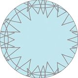 Bonateks Ronde digitaal bedrukte muismat, antislip onderkant, voor kantoor en thuis, diameter: 22 cm