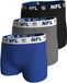 NFL SHIELD 3pk Boxers - BLU/MGR/BLK - S