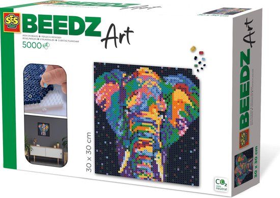 SES Beedz Art - Olifant fantasie - 5000 strijkkralen