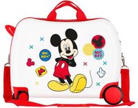 Disney Mickey Enjoy the Day Kinderkoffer, wit, 50 x 38 x 20 cm, harde schaal, ABS, cijferslot 34 l, 2.3 kg, 4 wielen, handbagage