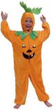 Faram Party Faram B.V.B.A. Halloween verkleedkostuum - pompoen - onesie - voor kinderen - oranje - jumpsuit 116