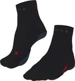 FALKE RU True Motion Short anti-blaar lyocel functioneel materiaal hardloopsokken heren zwart - maat 42-43