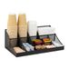 Mind Reader Kop- en kruiderijstation, aanrecht, koffiebar, keuken, metalen gaas, 17,875 "L x 9,5 "B x 6,625 "H, zwart