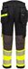 Portwest EV4 Hi-Vis stretch broek met afneembare holsterzak klasse 1 EV442 - Geel/zwart Lang - 48
