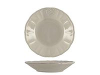 H&H Set 6 Piatti In Stoneware Celine Grigio Fondo 21,5