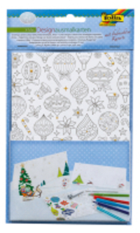 Folia Bedrukte Wenskaarten Kerst (4 stuks)