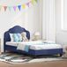 Maison Exclusive - Cadre de lit enfant avec tête de lit bleu police, 90 x 200 cm, velours