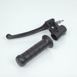 Domino Cocotte gauche Noir Aluminium pour Scooter Piaggio 50 Quartz 1671.04 Neuf