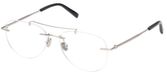 Tod's To5242 Lunettes de vue homme argent pilote 55mm