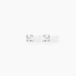 Boucles d'oreilles Puces Doreen Or Blanc Oxyde de Zirconium
