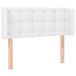 VidaXL Hoofdbord met randen 83x16x78/88 cm kunstleer wit