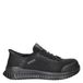 Skechers Work Hands Free Slip-In leren sneakers met logo - zwart