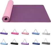 Good Nite Yogamat, Gymnastiek, Pilates Oefenmat voor vrouwen, antislip, dik 6 mm met draagriem, Tpe, 183 x 61 x 0,6 cm