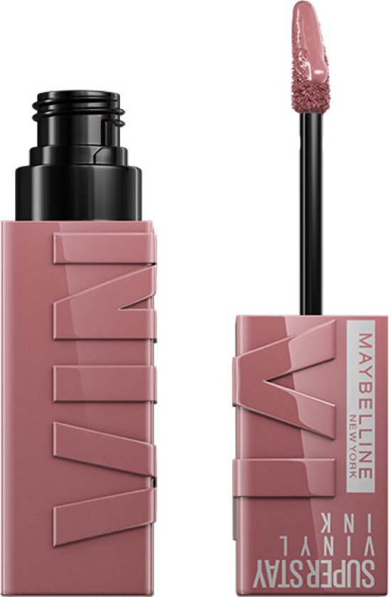 Maybelline New York - SuperStay Vinyl Ink Lipstick - 110 Awestruck - Roze - Langhoudende Lippenstift - 4.2 ml