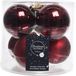Snowflake Kaemingk B.V. Koker kerstballen glas 8 cm ossenbloedro