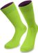 normani 1 paar sokken „Bi-Color“ limoengroen/berry Unisex Katoen/Polyamide/Elastaan Schoenmaat 39-42