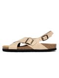 Bayton Sandalen met riem 'Cantabrie' lichtbeige / zwart