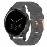 By Qubix - Canvas nylon bandje - Donkergrijs - geschikt voor Huawei Watch 5 - 42mm