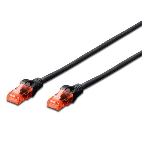 Ewent EW-6U-010 - Netwerkkabel - 1 m - Zwart