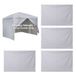 amazon VEVOR 4 zijpanelen voor partytent, zijpanelen voor een opvouwbare partytent van 3 x 3 m, waterdichte zijzeilen met zonwerende PU-coating, zijpaneel met ritssluiting voor buitenactiviteiten en kamperen, wit
