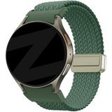 Bandz Samsung Galaxy Watch 7 - 40mm gevlochten band 'Easy fit' (groen)